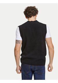Lindbergh Sweter 30-800221 Czarny Relaxed Fit. Kolor: czarny. Materiał: wełna