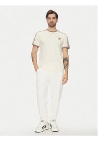 Adidas - adidas T-Shirt adicolor Classics 3-Stripes JN7020 Écru Slim Fit. Materiał: bawełna #5
