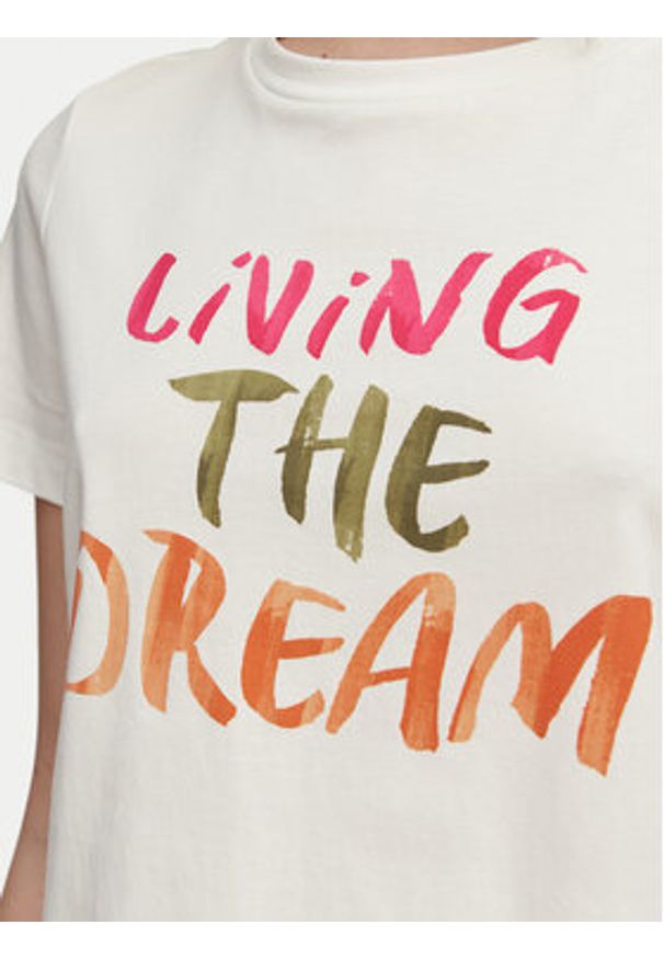 Vero Moda T-Shirt Jida 10340948 Biały Regular Fit. Kolor: biały. Materiał: bawełna