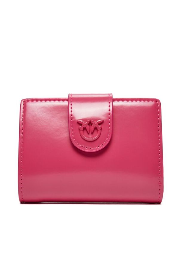 Pinko Mały Portfel Damski Wallet PE 24 PCPL 102840 A1EN Różowy. Kolor: różowy. Materiał: skóra