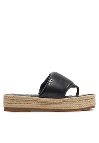 DKNY Espadryle Fifi K1405997 Czarny. Kolor: czarny. Materiał: skóra