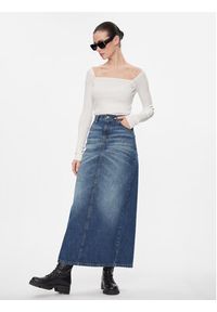 MAX&Co. Spódnica jeansowa Melissa Niebieski Regular Fit. Kolor: niebieski. Materiał: bawełna #5