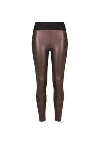 Urban Classics - Damskie legginsy Urban Classic faux leather wait. Stan: podwyższony. Kolor: czerwony. Materiał: skóra, syntetyk #1