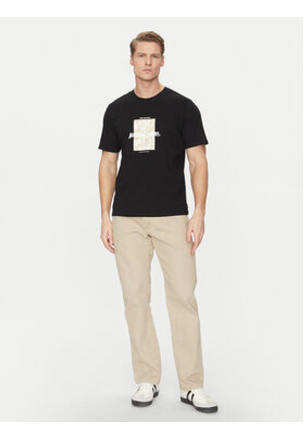 Jack & Jones T-Shirt Tarmac 12273239 Czarny Regular Fit. Kolor: czarny. Materiał: bawełna