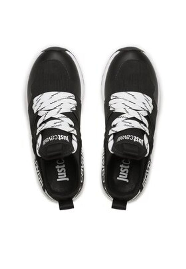 Just Cavalli Sneakersy 74RB3SD3 Czarny. Kolor: czarny. Materiał: skóra