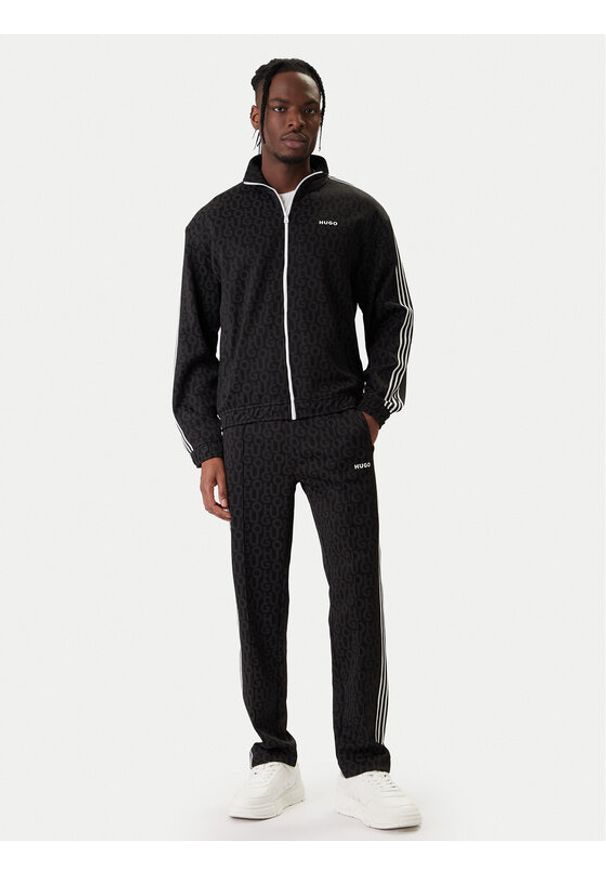 Hugo - HUGO Dres Tracksuit 50542894 Czarny Regular Fit. Kolor: czarny. Materiał: syntetyk