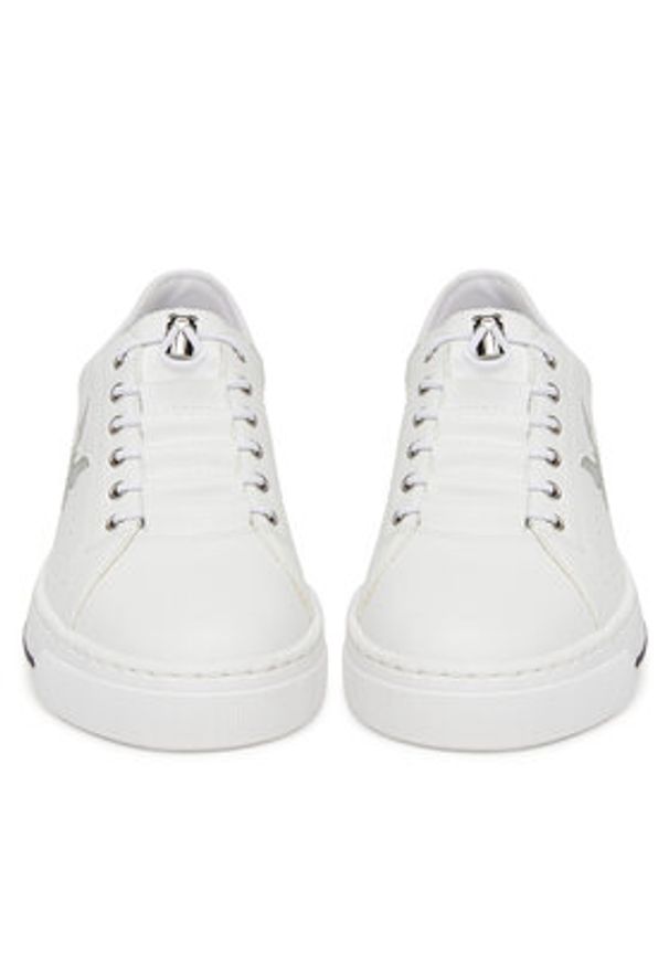 Rieker Sneakersy L8857-80 Biały. Kolor: biały. Materiał: syntetyk, materiał