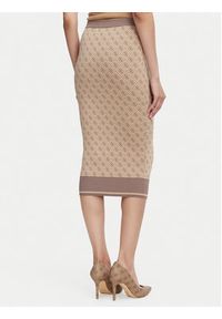 Guess Spódnica ołówkowa W6YD19 Z0961 Beżowy Slim Fit. Kolor: beżowy. Materiał: syntetyk #3