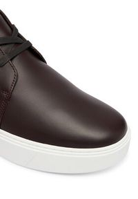 Calvin Klein Sneakersy Hybrid Clean Cup Mid Boot Lth HM0HM02010 Bordowy. Kolor: czerwony. Materiał: skóra #4