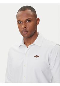 Aeronautica Militare Koszula 252CA1265UP00342 Biały Regular Fit. Kolor: biały. Materiał: bawełna #4