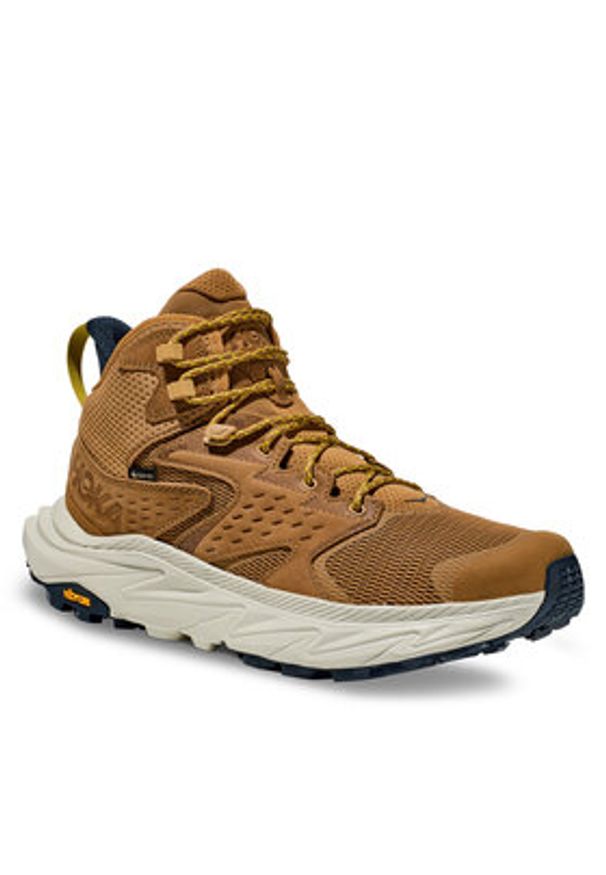 HOKA - Hoka Trekkingi Anacapa 2 Mid Gtx GORE-TEX 1141633 Brązowy. Kolor: brązowy. Materiał: skóra. Technologia: Gore-Tex. Sport: turystyka piesza