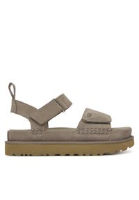 Ugg Sandały W Goldenstar 1136783 Srebrne rodowanie. Kolor: srebrny. Materiał: zamsz, skóra