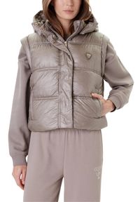 Guess - GUESS Beżowa damska kamizelka Padded Vest. Kolor: beżowy #3