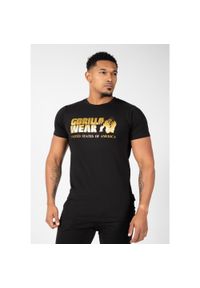 GORILLA WEAR - Koszulka fitness męska Gorilla Wear Classic T-shirt. Kolor: wielokolorowy, pomarańczowy, czarny, żółty. Sport: fitness