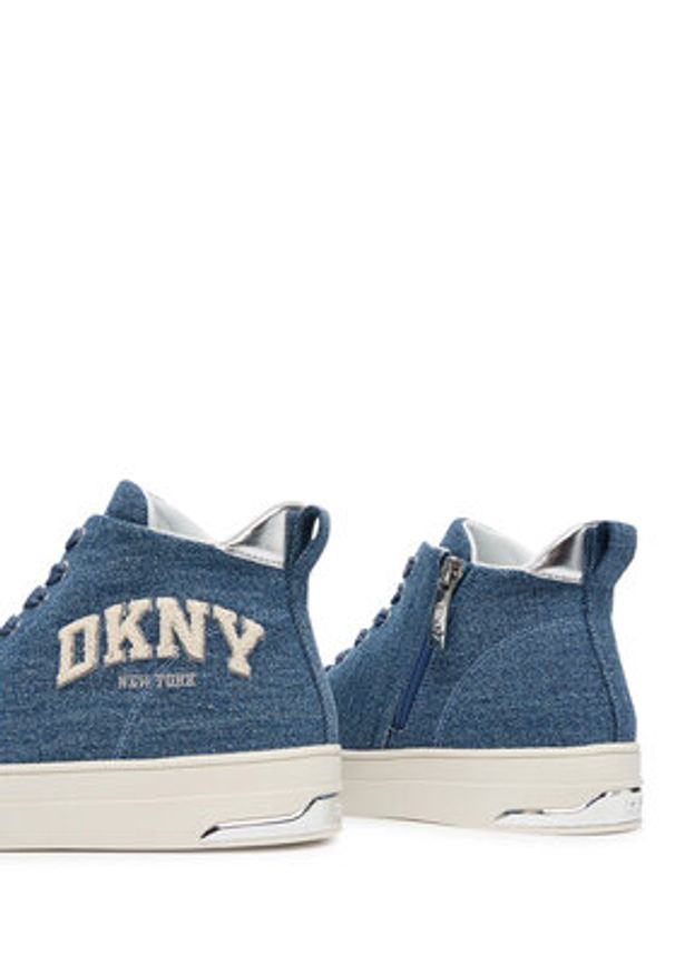 DKNY Trampki Yaser K3566923 Granatowy. Kolor: niebieski. Materiał: materiał