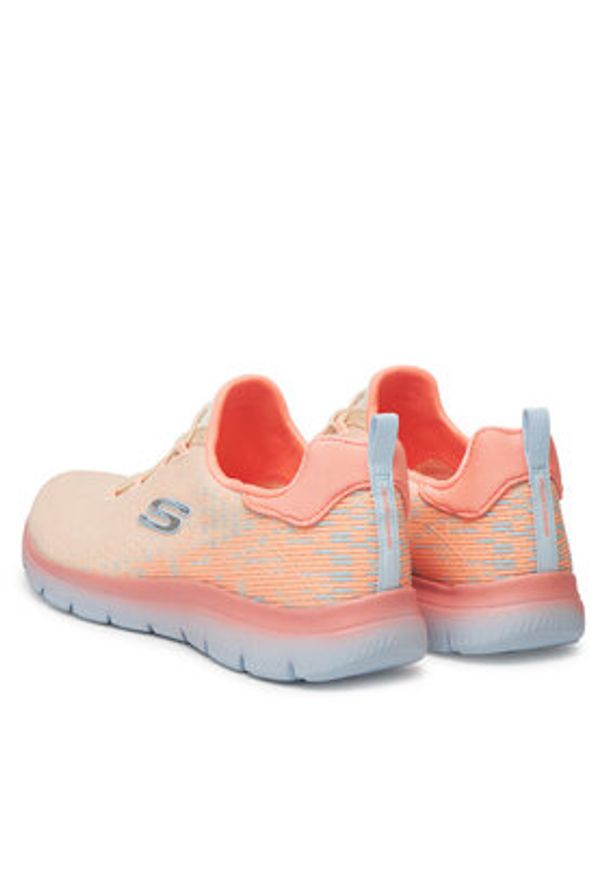 skechers - Skechers Sneakersy Summits-Morning Glow 150269/NCMT Koralowy. Kolor: pomarańczowy. Materiał: materiał