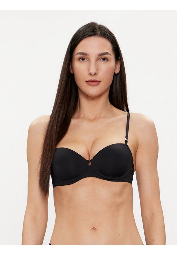 Calvin Klein Underwear Biustonosz balkonetka 000QF7292E Czarny. Kolor: czarny. Materiał: syntetyk