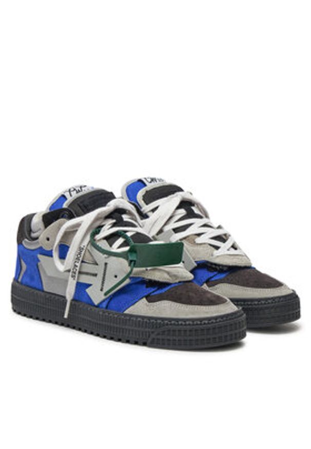 OFF-WHITE - Off-White Sneakersy OMIA244F23LEA0011069 Szary. Kolor: szary. Materiał: zamsz, skóra