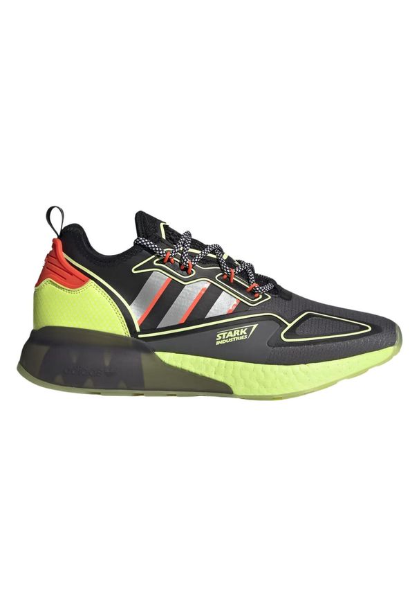 Buty sportowe męskie Adidas ZX 2K Boost Marvel. Kolor: czarny. Wzór: motyw z bajki. Model: Adidas ZX