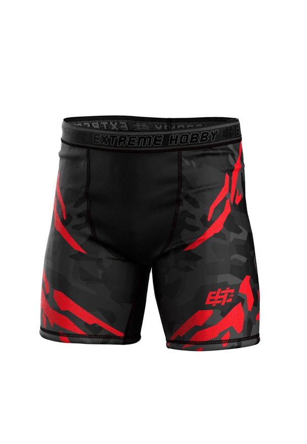 Spodenki Vale Tudo do MMA męskie EXTREME HOBBY BLACK PANTHER. Kolor: czerwony, wielokolorowy, czarny. Materiał: poliester, elastan