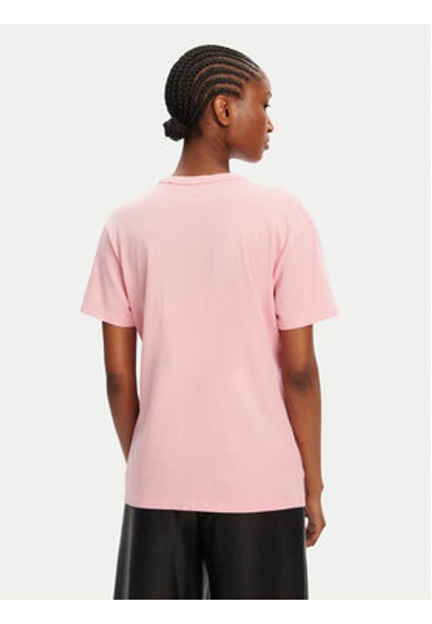Hugo - HUGO T-Shirt Damacia_5 50544868 Różowy Regular Fit. Kolor: różowy. Materiał: bawełna