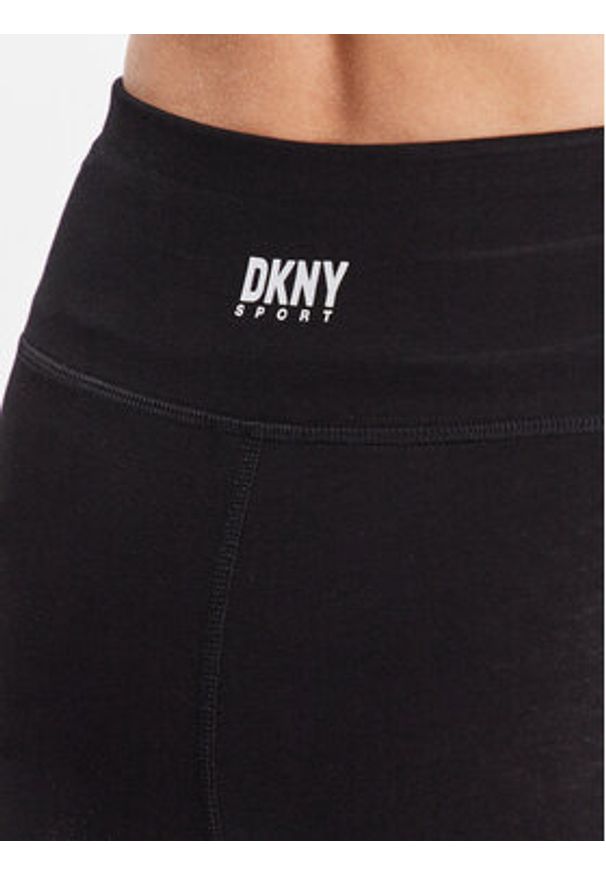 DKNY Sport Legginsy DP3P2988 Czarny Active Fit. Kolor: czarny. Materiał: bawełna. Styl: sportowy