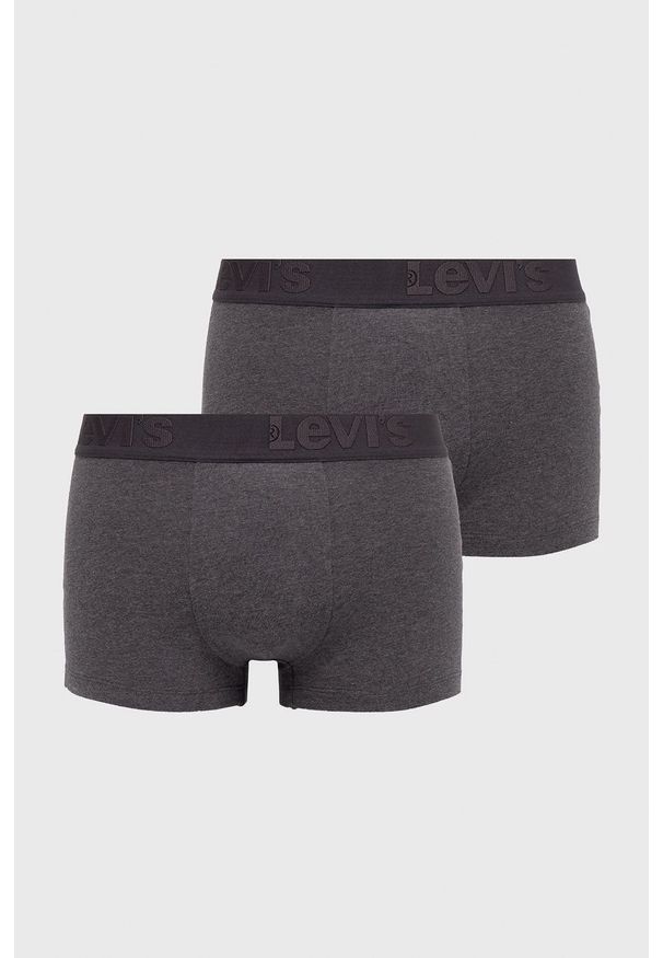 Levi's® - Levi's Bokserki (3-pack) męskie kolor szary 37149.0423-greymelang. Kolor: szary