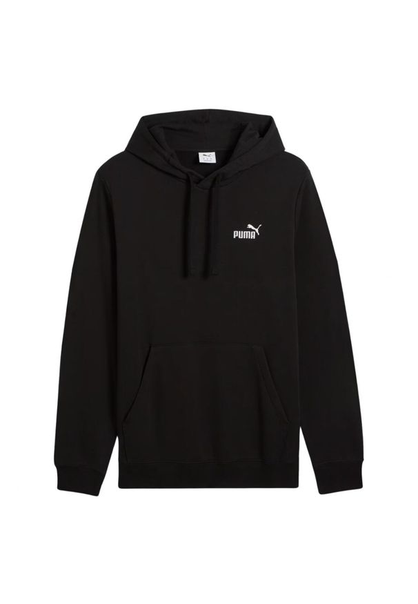 Puma - Męska Bluza Z Kapturem Z Małym Logo ESS No.1. Typ kołnierza: kaptur. Kolor: czarny