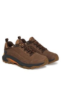 Merrell Trekkingi Moab Speed 2 Leather Waterproof J038045 Brązowy. Kolor: brązowy. Materiał: skóra. Sport: turystyka piesza #5