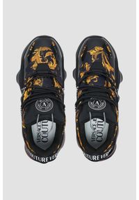 Versace Jeans Couture - VERSACE JEANS COUTURE Czarne męskie sneakersy Fondo Nomo Dis. 15. Kolor: czarny #7