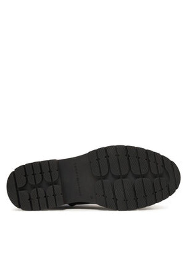 TOMMY HILFIGER - Tommy Hilfiger Trapery Th Plaque Pebble Lace Boot Warm FW0FW08767 Brązowy. Kolor: brązowy. Materiał: skóra