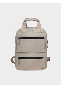 4f - Plecak miejski (13 L) z kieszenią na laptopa. Kolor: beżowy. Materiał: materiał #2