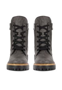 Rieker Trzewiki 72611-45 Szary. Kolor: szary. Materiał: materiał #6