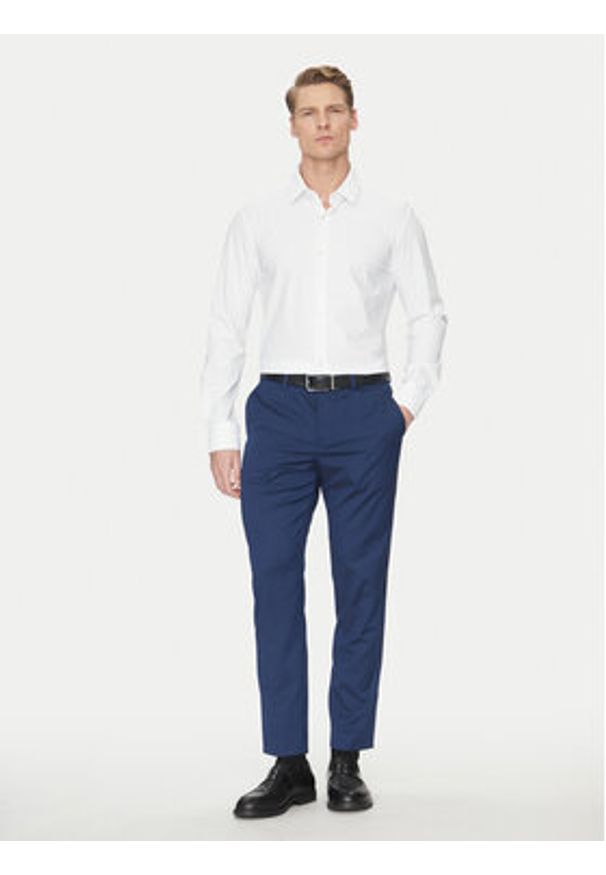 BOSS - Boss Koszula P-Hank-S-Kent-C1-222 50503554 Biały Slim Fit. Typ kołnierza: kołnierzyk klasyczny. Kolor: biały. Materiał: syntetyk