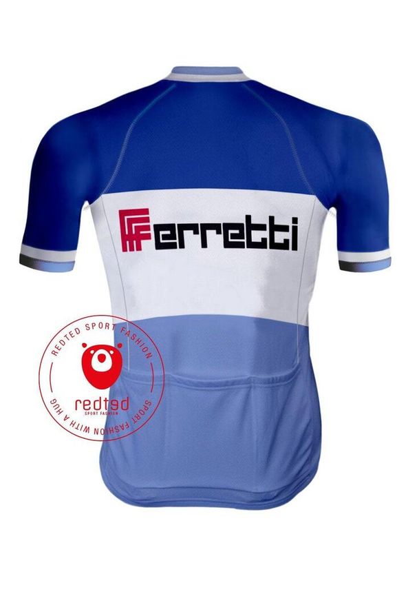 REDTED - Vintage Ferretti - Redted Cycling Jersey. Kolor: czarny. Materiał: poliester