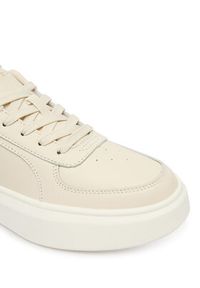 TOMMY HILFIGER - Tommy Hilfiger Sneakersy Shiny Leather Platform Sneaker FW0FW09364 Écru. Materiał: skóra. Obcas: na platformie #2