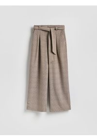 Reserved - Spodnie w kratę - wielobarwny. Materiał: wiskoza, tkanina #1