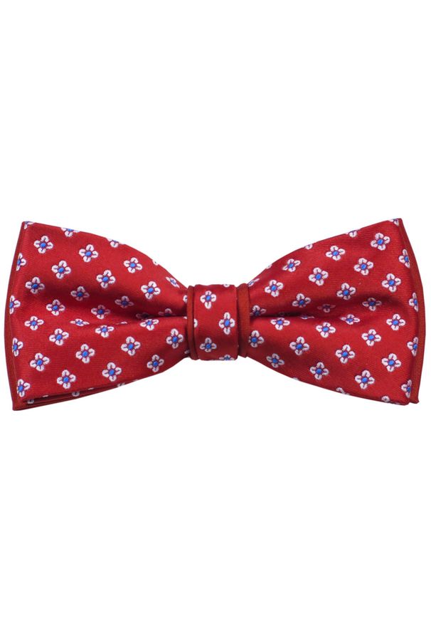 Modini - Czerwona mucha w kwiatki A3. Kolor: czerwony. Wzór: kwiaty. Styl: elegancki