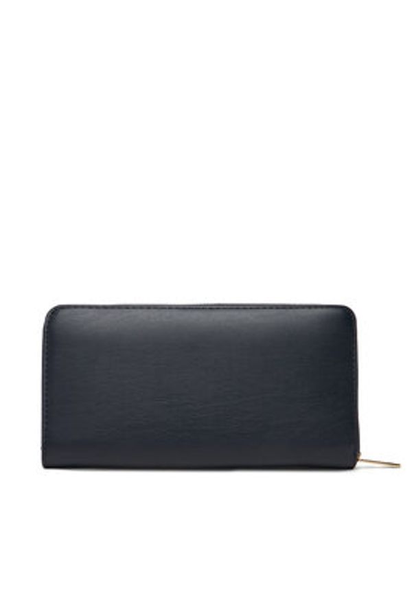 TOMMY HILFIGER - Tommy Hilfiger Duży Portfel Damski Th Icon Lrg Za AW0AW17744 Granatowy. Kolor: niebieski. Materiał: skóra