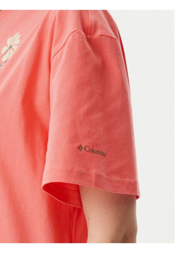 columbia - Columbia T-Shirt Rolling Bend™ Graphic 2120031 Różowy Oversize. Kolor: różowy. Materiał: bawełna