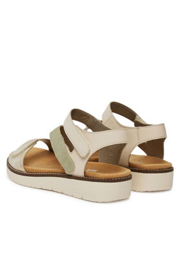 Remonte Sandały D2050-62 Beżowy. Kolor: beżowy. Materiał: skóra