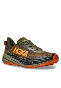 HOKA - Hoka Buty do biegania Speedgoat 6 1147791 Zielony. Kolor: zielony. Materiał: materiał