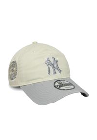 New Era - Czapka baseballowa 9twenty New York Yankees. Kolor: beżowy. Materiał: tkanina