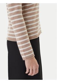 TOMMY HILFIGER - Tommy Hilfiger Sweter WW0WW40264 Beżowy Regular Fit. Kolor: beżowy. Materiał: wełna #5