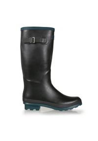 Regatta - Kalosze turystyczne damskie Fairweather II. Okazja: na spacer. Kolor: czarny, niebieski, wielokolorowy. Materiał: guma #1