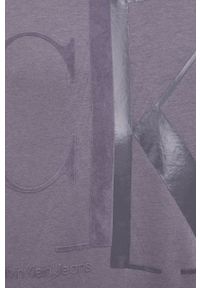 Calvin Klein Jeans Bluza J30J319706.PPYY męska kolor szary z nadrukiem. Kolor: szary. Materiał: dzianina. Wzór: nadruk #3