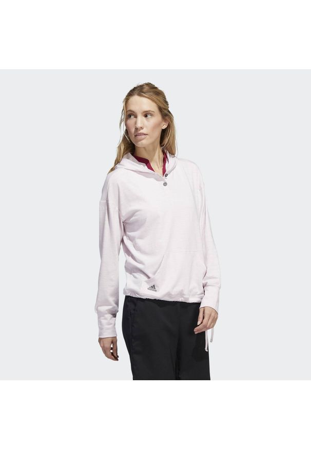 Adidas - Bluza damska adidas Essentials Slub. Kolor: różowy, wielokolorowy, biały