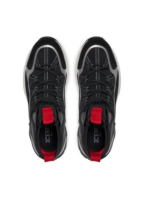 Iceberg Sneakersy Gomera IU1638 Czarny. Kolor: czarny. Materiał: materiał