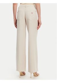 Guess Jeansy W4GA96 WDP85 Beżowy Wide Leg. Kolor: beżowy