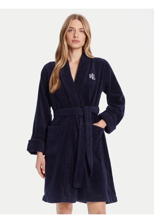 Lauren Ralph Lauren - LAUREN RALPH LAUREN Szlafrok ILN42298 Beżowy. Kolor: beżowy. Materiał: bawełna